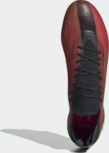 adidas X Speedflow.1 FG vivid red/gold metallic/core black