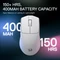 Redragon M916 K1NG Pro 1K 3-Mode Wireless Gaming Mouse weiß, USB/Bluetooth Vorschaubild