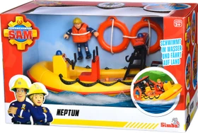 Simba Toys Feuerwehrmann Sam - Neptune Boot mit Figur