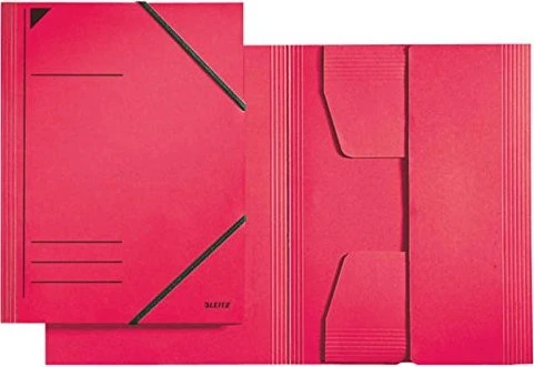 Leitz Dreiflügelmappe mit Eckspanner, A4, rot