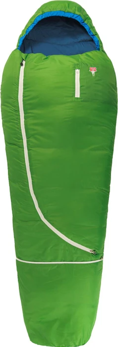 Grüezi bag Biopod Wolle World Traveller Mumienschlafsack holly green (Junior)