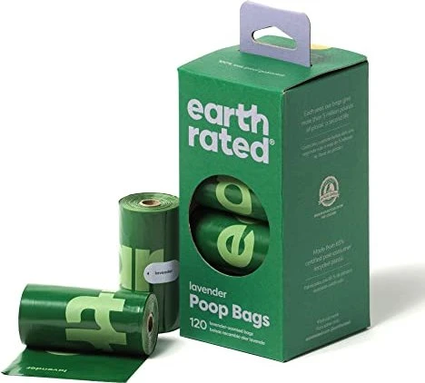 Earth Rated Hundekotbeutel Nachfüllrollen, Lavendelduft, 120 Stück