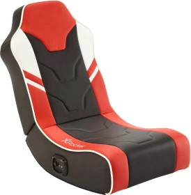 X Rocker Shadow 2.0 Audio Floor Rocker Gaming-Bodensessel für Kinder/Jugendliche, schwarz/rot
