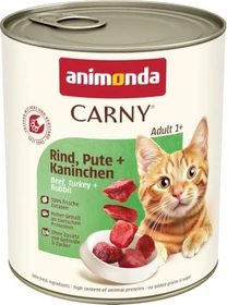 animonda Carny Adult Rind, Pute und Kaninchen, 4.80kg (6x 800g)