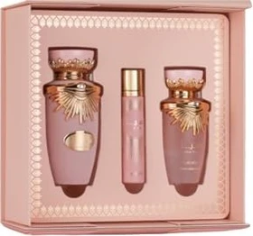 Lattafa Haya EdP 100ml + EdP 12ml + Hair Mist 50ml Duftset