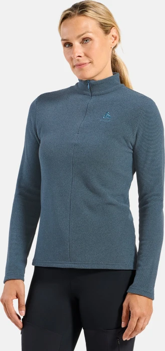 Odlo Roy Mid Funktionsshirt langarm provincial blue/black (Damen)