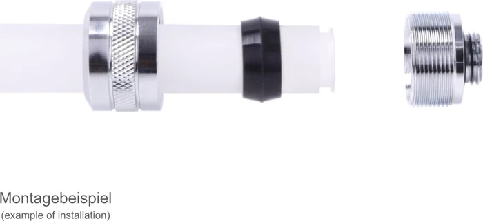 Alphacool Eiszapfen PRO Rohranschluss G1/4" auf 16mm, chrome