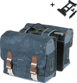 Basil Boheme MIK Doppeltasche Gepäcktasche blau