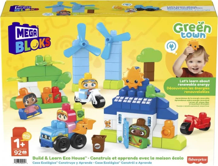 Mattel Mega Bloks Green Town Bau- & Lernspaß Eco Haus