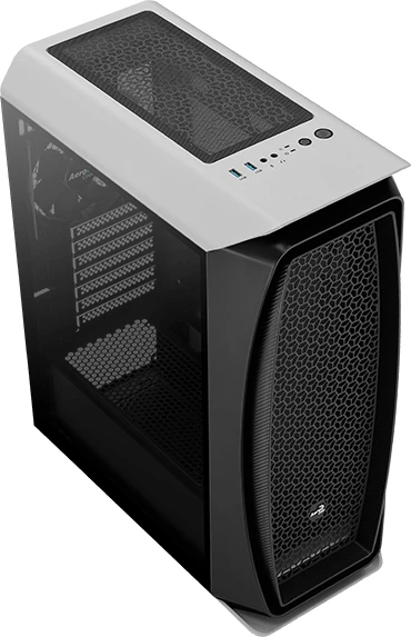 AeroCool Aero One, weiß, Glasfenster