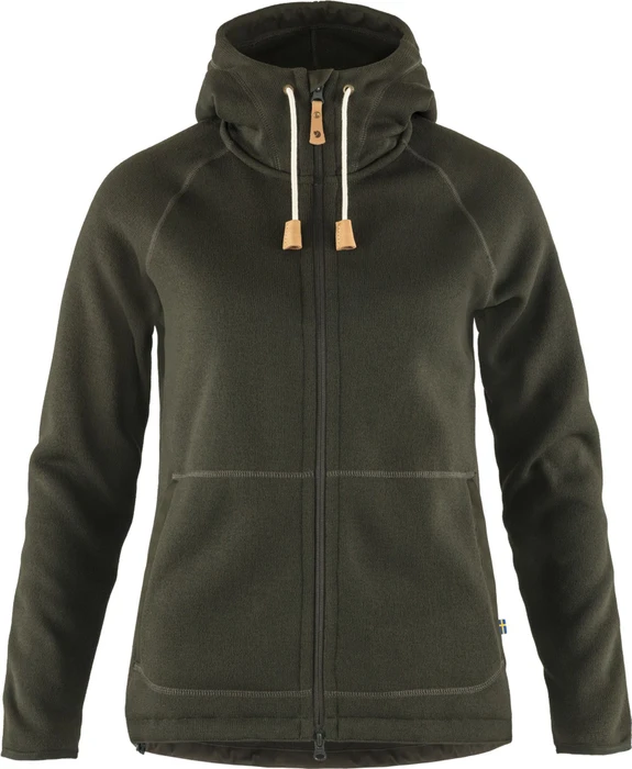 Fjällräven Övik Fleece Hoodie Funktionsjacke deep forest (Damen)