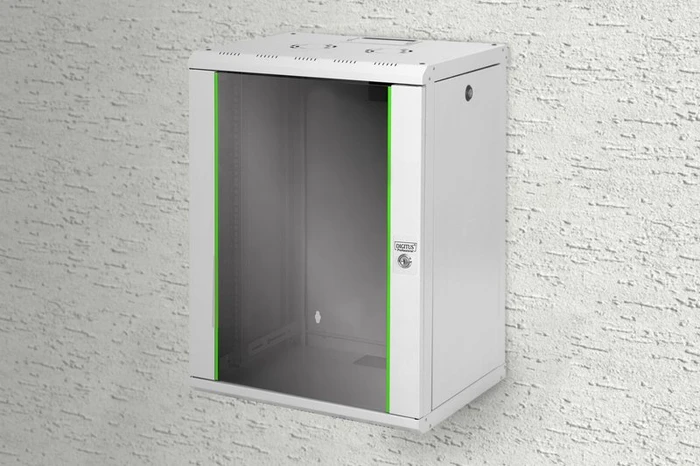 Digitus Professional Unique Serie Wandschrank 16HE, Sicherheitsglastür, IP2X, grau, 450mm tief