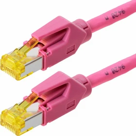 Draka UC900 SS27 TM31 Patchkabel, Cat7/Cat6a, S/FTP, RJ-45/RJ-45, 2m, rosa