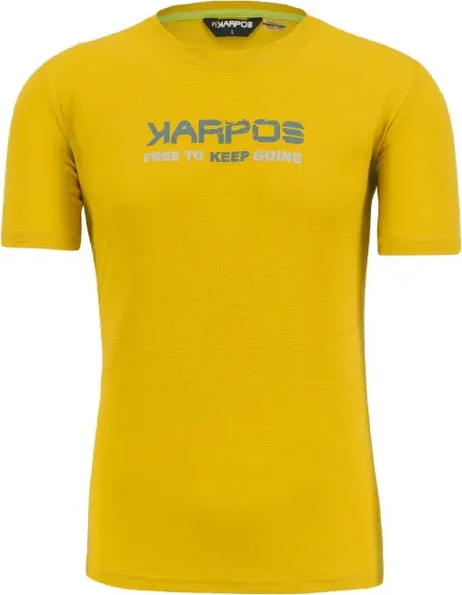 Karpos Val Federia Funktionsshirt kurzarm lemon curry print (Herren)