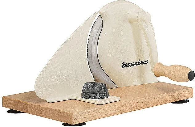 Zassenhaus Classic Brotschneidemaschine Hand-Allesschneider creme