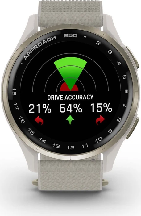 Garmin Approach S50 GPS-Golfuhr cream gold/ivory