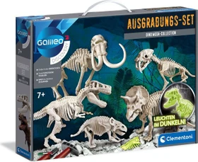 Clementoni Galileo Ausgrabungs-Set Dino Mega-Collection