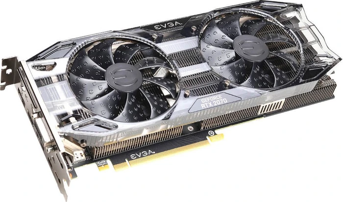 EVGA GeForce RTX 2070 Black Gaming, 8GB GDDR6, DVI, HDMI, USB-C, 2x DP