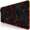 Titanwolf Lava Lightning RGB XXL Gaming-Mauspad, 800x300mm, schwarz/rot Vorschaubild