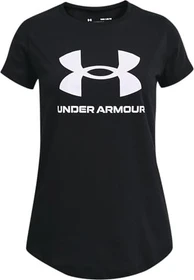 Under Armour Sportstyle Funktionsshirt kurzarm schwarz/weiß (Junior)