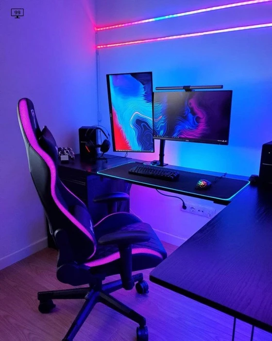 Ranqer Halo RGB Gamingstuhl, schwarz
