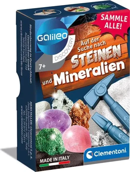 Clementoni Galileo Auf der Suche nach Steinen und Mineralien