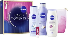 Nivea Care Moments Duschgel 250ml + 1x BL 250ml + Creme 30ml + Shampoo 250ml Geschenkset