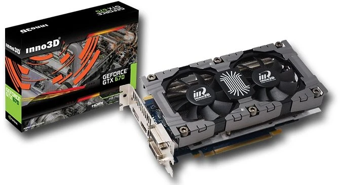 INNO3D GeForce GTX 670 HerculeZ 2000s, 2GB GDDR5, 2x DVI, HDMI, DP