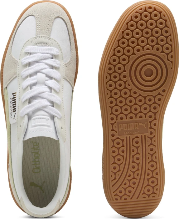 Puma Palermo Leather puma white/vapor gray/pistachio green