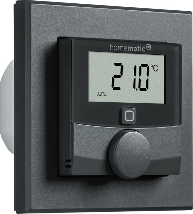 eQ-3 Homematic IP Wandthermostat mit Schaltausgang 230V anthrazit, Funk-Wandthermostat