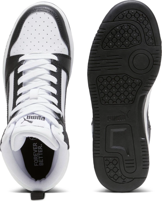 Puma Rebound V6 Mid puma white/puma black (Junior)