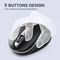 Perixx PERIMICE-721 IB Wireless Ergonomic Mouse schwarz/silber, USB Vorschaubild