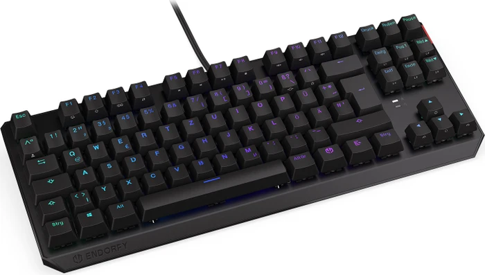 Endorfy Thock TKL, PBT, LEDs RGB, Kailh RED, USB, DE