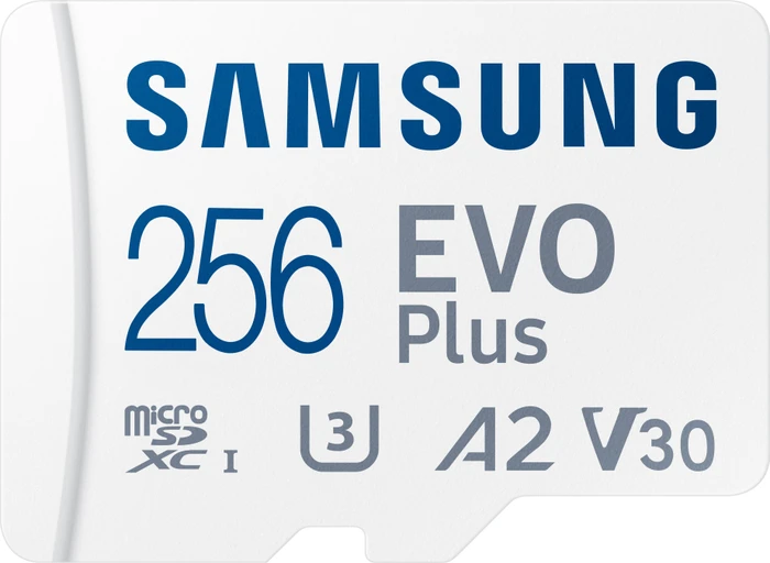 Samsung EVO Plus 2021 R130 256GB Kit, UHS-I U3, A2, Class 10