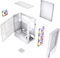 Gembird Fornax 4300 White, Glasfenster Vorschaubild