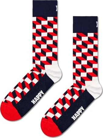 Happy Socks Filled Optic Socken marineblau