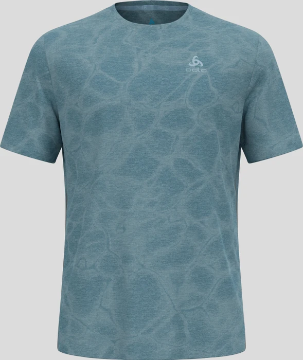 Odlo Zeroweight Engineered Chill-Tec Laufshirt kurzarm provincial blue melange (Herren)