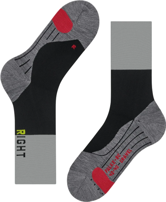 Falke BC Gravel Fahrradsocken schwarz