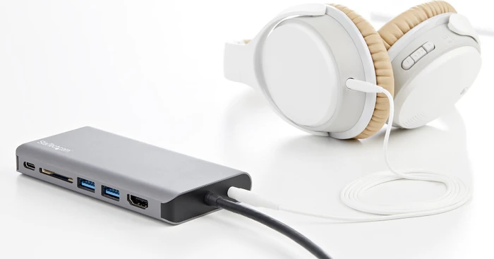 StarTech USB-C Multiport-Adapter Space Grey, USB-C 3.0 [Stecker]