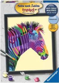 Ravensburger Malen nach Zahlen Buntes Zebra