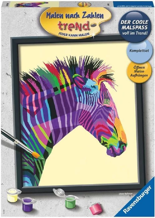 Ravensburger Malen nach Zahlen Buntes Zebra