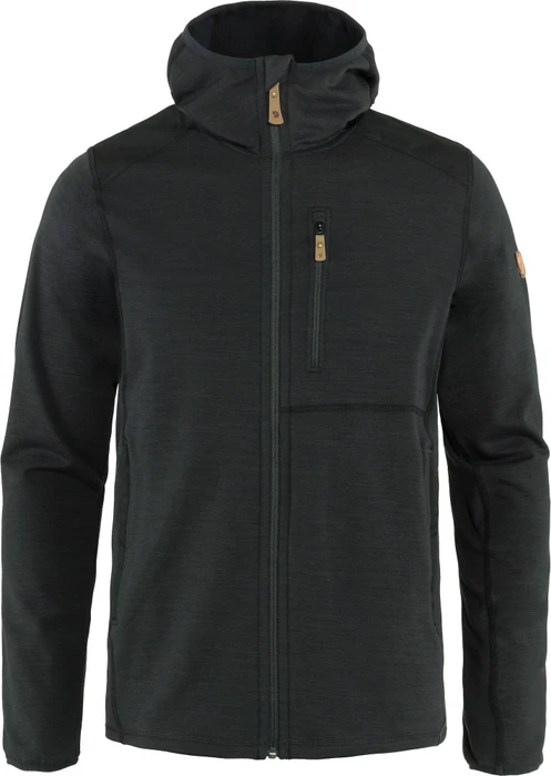 Fjällräven Keb Fleece Hoodie Jacke dark grey/black (Herren)