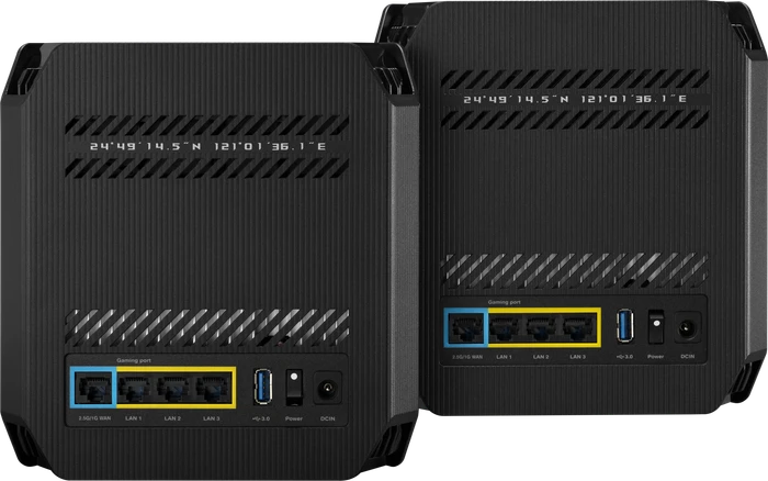 ASUS ROG Rapture GT6, AX10000, schwarz, Router und Repeater Set, 2er-Bundle
