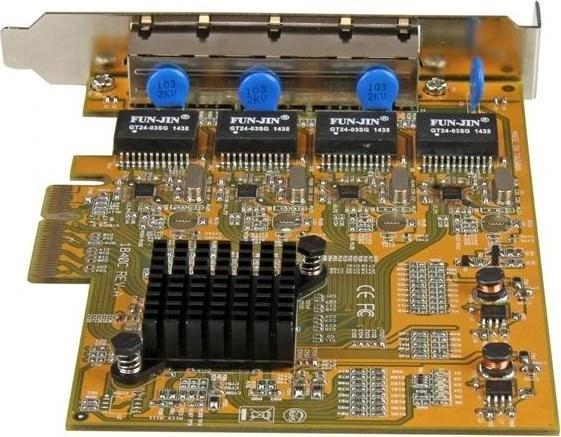 StarTech LAN-Adapter, 4x RJ-45, PCIe x4