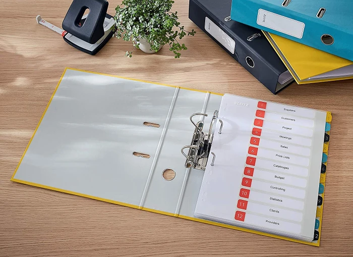 Leitz Qualitäts Ordner 2-Ring 180° Cosy Soft-Touch, 80mm, A4, gelb
