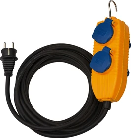 Brennenstuhl Baustellenkabel mit Steckdosen-Powerblock IP54, 4-fach, 10m
