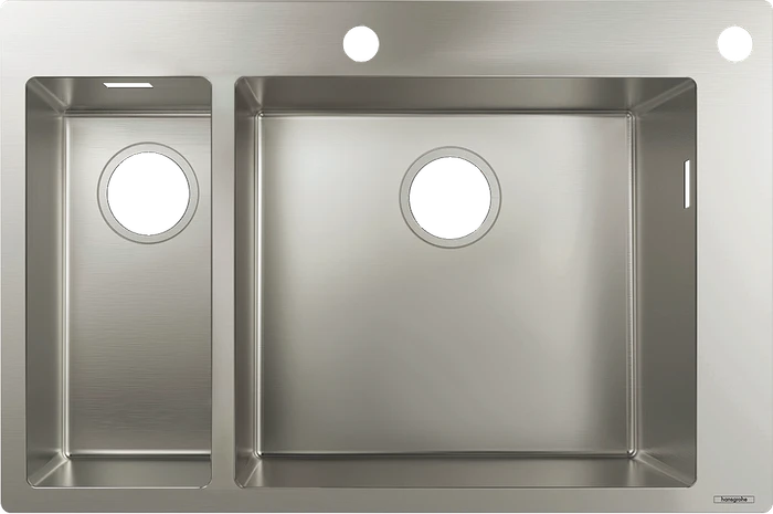 Hansgrohe S71 S712-F655 180/450 Einbau Becken rechts edelstahl