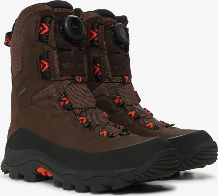 Viking Villrein High GTX BOA Hunting dark brown/red