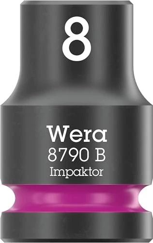 Wera 8790 B Impaktor Außensechskant Steckschlüssel 3/8", 8x30mm