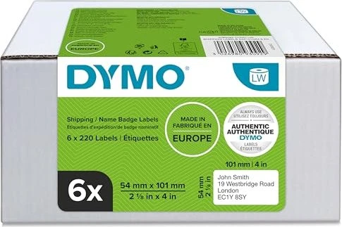 Dymo Etiketten LabelWriter 99014, 101x54mm, weiß, 6er-Pack (1320 Etiketten)